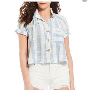 NWT Free People Striped Top